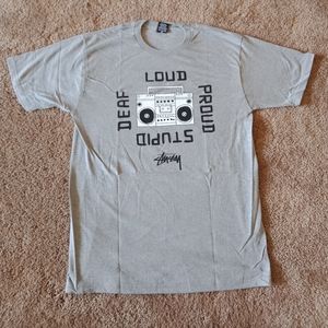 Stussy X David Shrigley Boom Box Tee.